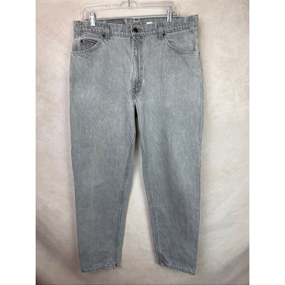 Vintage Men’s Orange Tab Levi’s 550 Light Gray RARE 34x29” 11/93